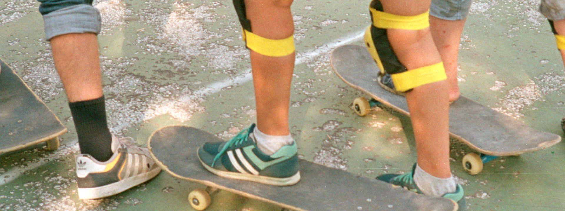Skateboarding kids