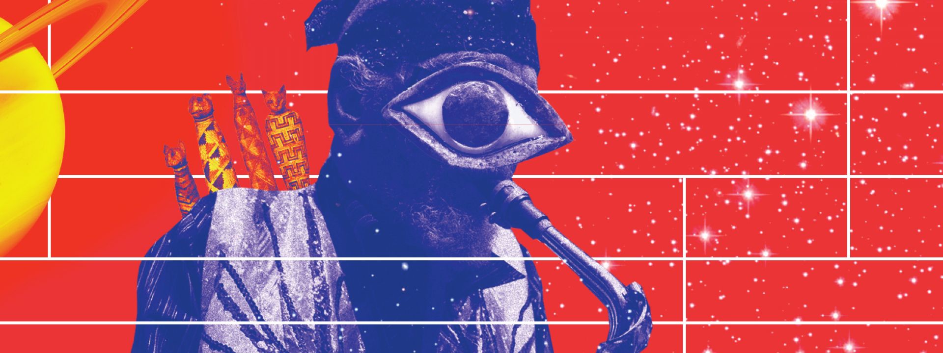 Visual for the concert of Sun Ra Arkestra