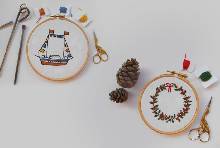 Creative Embroidery: Christmas stitches at the SNFCC - Εικόνα