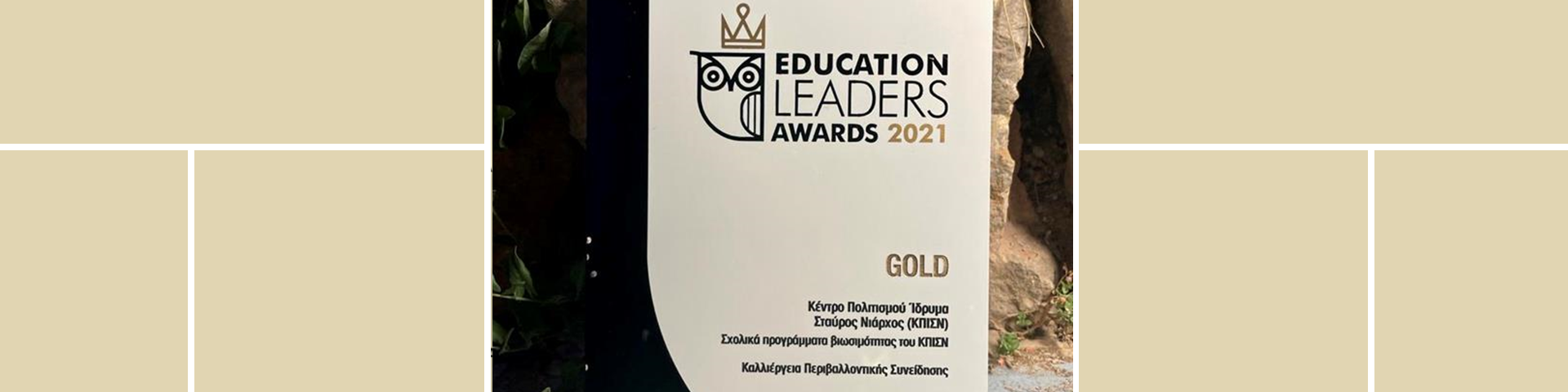 Education Leaders Awards 2021 - Gold award in the category "Cultivation of Environmental Awareness" - Εικόνα